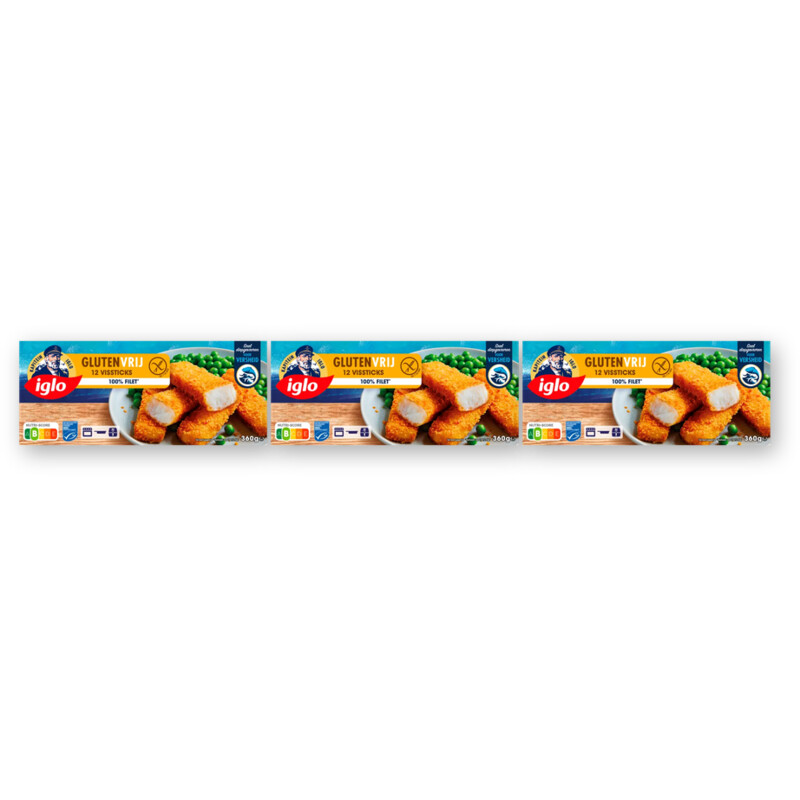 Iglo Vissticks glutenvrij 3-pack