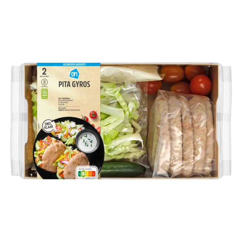 AH Gesneden verspakket pita gyros