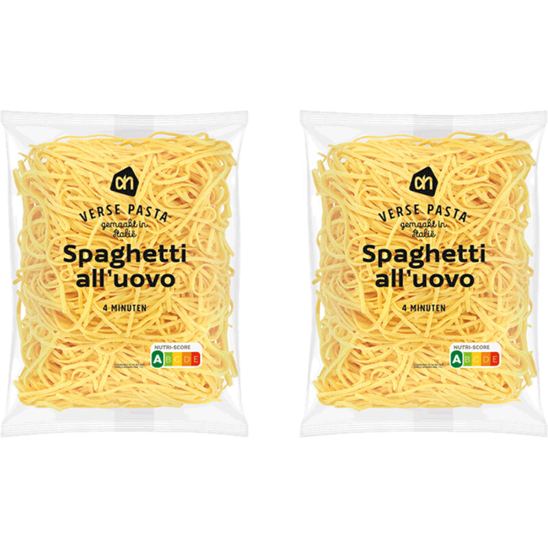 Een afbeelding van AH Spaghetti all' uovo 2-pack