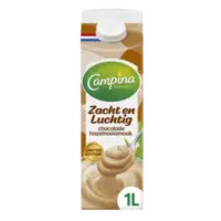 Campina Zacht en luchtig chocolade hazelnoot vla