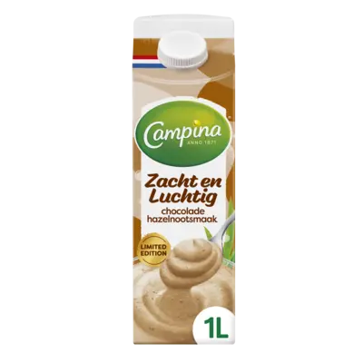 pdp-image-Campina Zacht en luchtig chocolade hazelnoot vla
