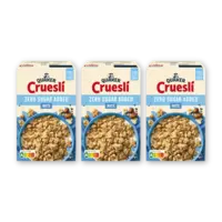 Quaker Cruesli zero sugar added nuts 3-pack