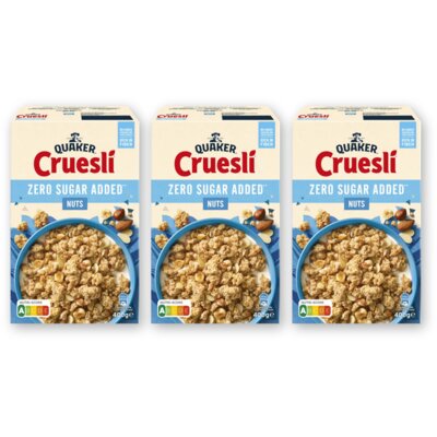 pdp-image-Quaker Cruesli zero sugar added nuts 3-pack
