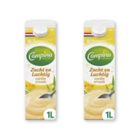 Campina Zacht & luchtig vanille smaak 2-pack