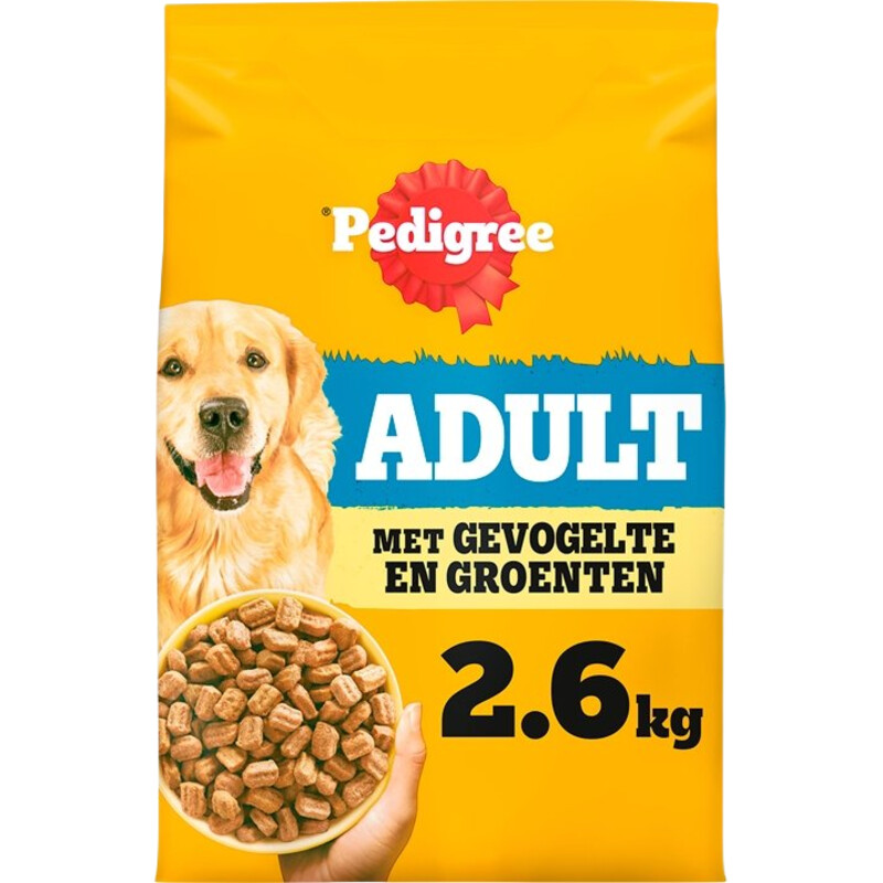 Een afbeelding van Pedigree Adult met gevogelte en groenten