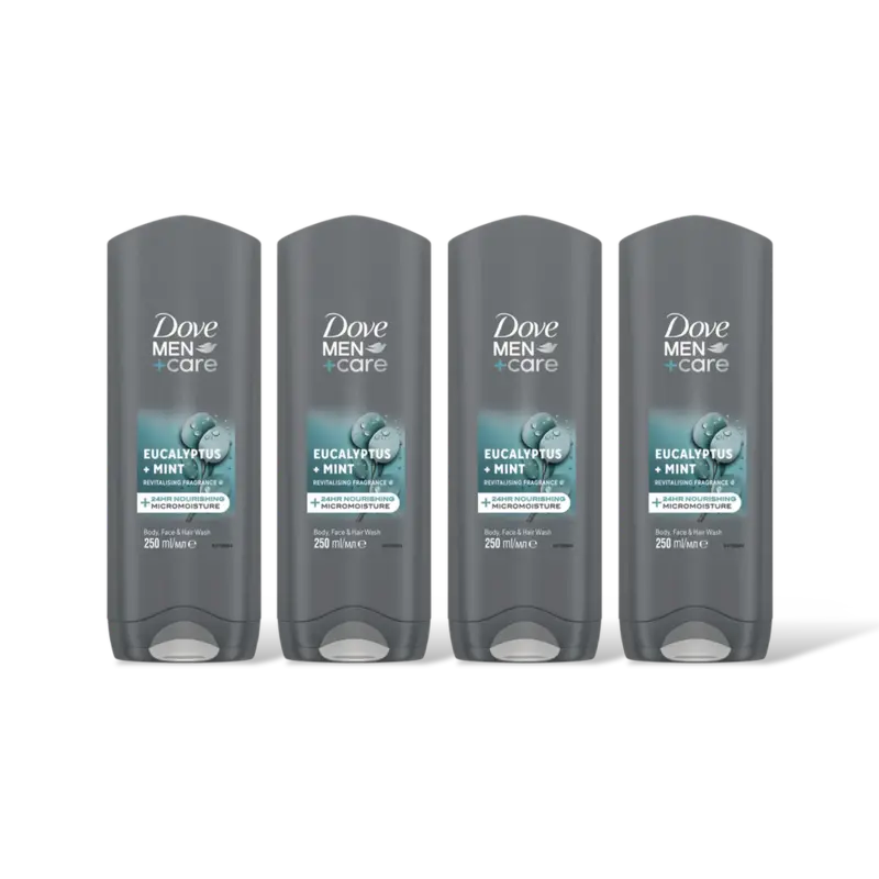 Dove Men+care eucalyptus & mint 4pack
