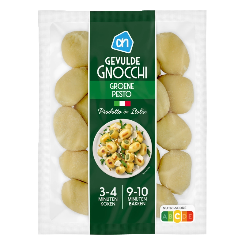 Gevulde gnocchi pesto