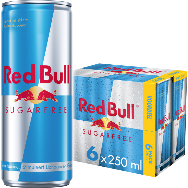 Red Bull Energy drink suikervrij 6-pack voordeel