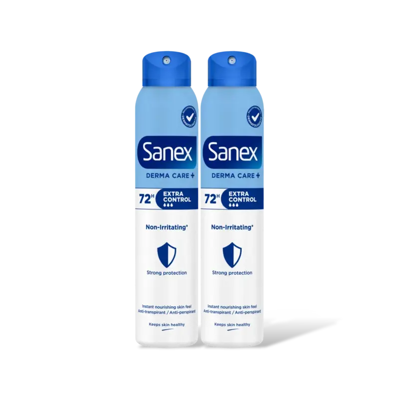 Sanex Derma care extra control deo spray 2-pck