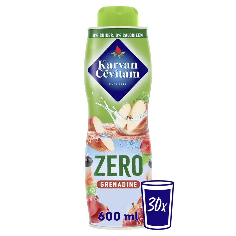 Karvan Cévitam Zero grenadine siroop