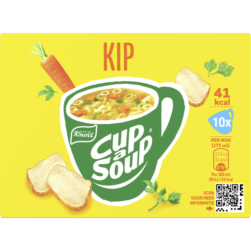 Een afbeelding van Knorr Cup-a-soup kip 10-pack