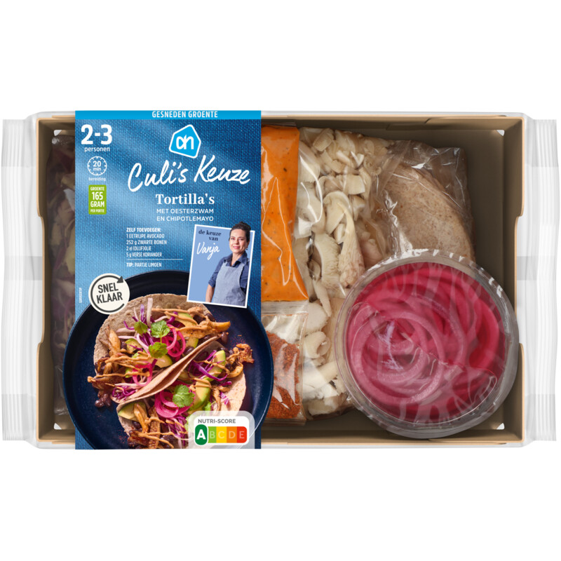 Een afbeelding van AH Culi's gesneden verspakket tortilla's
