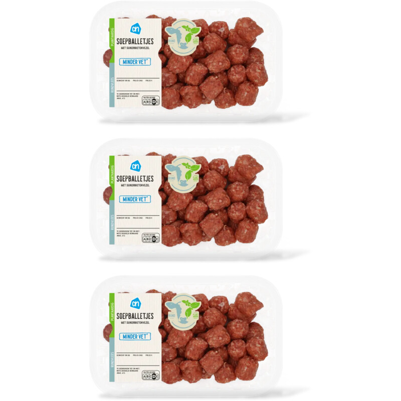 AH Soepballetjes minder vet 3-pack