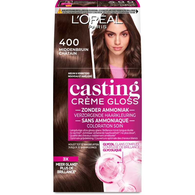 Een afbeelding van L'Oréal Casting crème gloss middenbruin 400