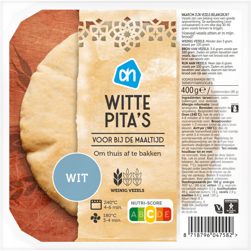 Een afbeelding van AH Witte pita's