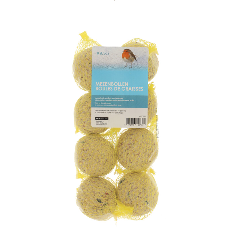 Een afbeelding van Vetbollen in net