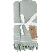 Een afbeelding van Walra Hamamdoek remade cotton jade