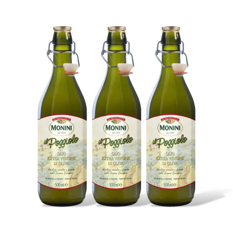 Monini Il poggiolo ev olijfolie 3-pack
