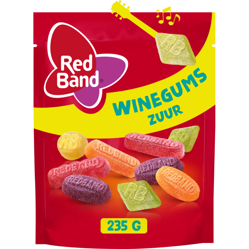 Een afbeelding van Red Band Winegums zuur