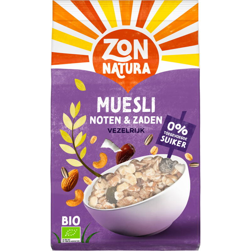 Een afbeelding van Zonnatura Muesli met noten en zaden