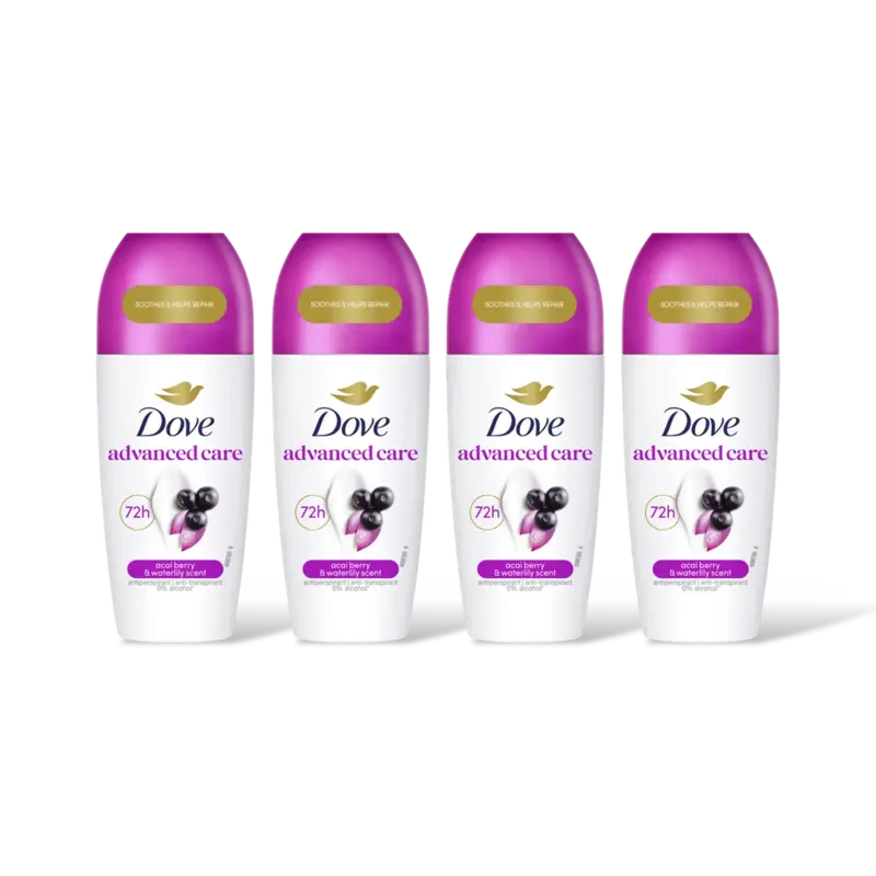 Dove Acai & waterlily anti-transpirant 4pack