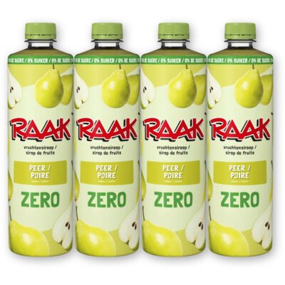 pdp-image-Raak Vruchtensiroop peren zero sugar 4-pack