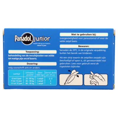 pdp-image-Panadol Junior 500mg zetpillen