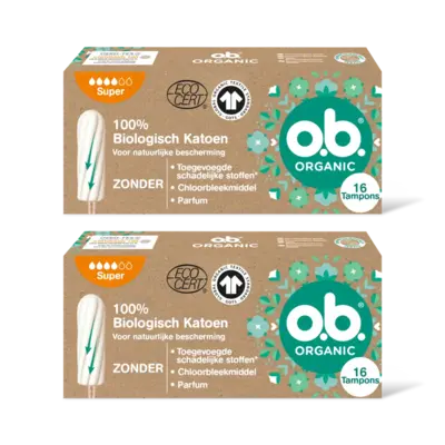 pdp-image-o.b. Organic cotton tampons super 2-pack
