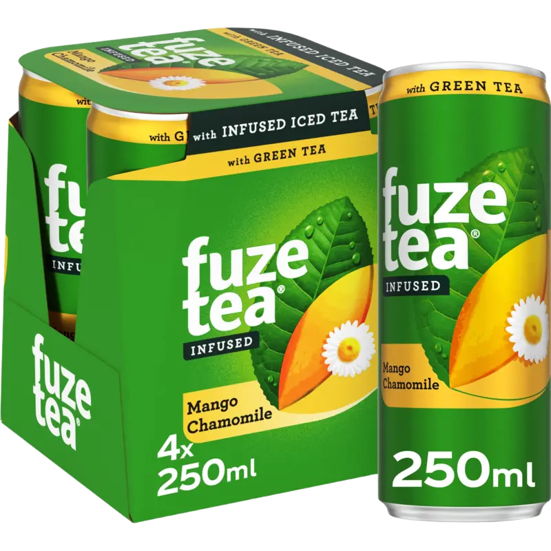 Fuze Tea Green ice tea mango chamomile 4-pack