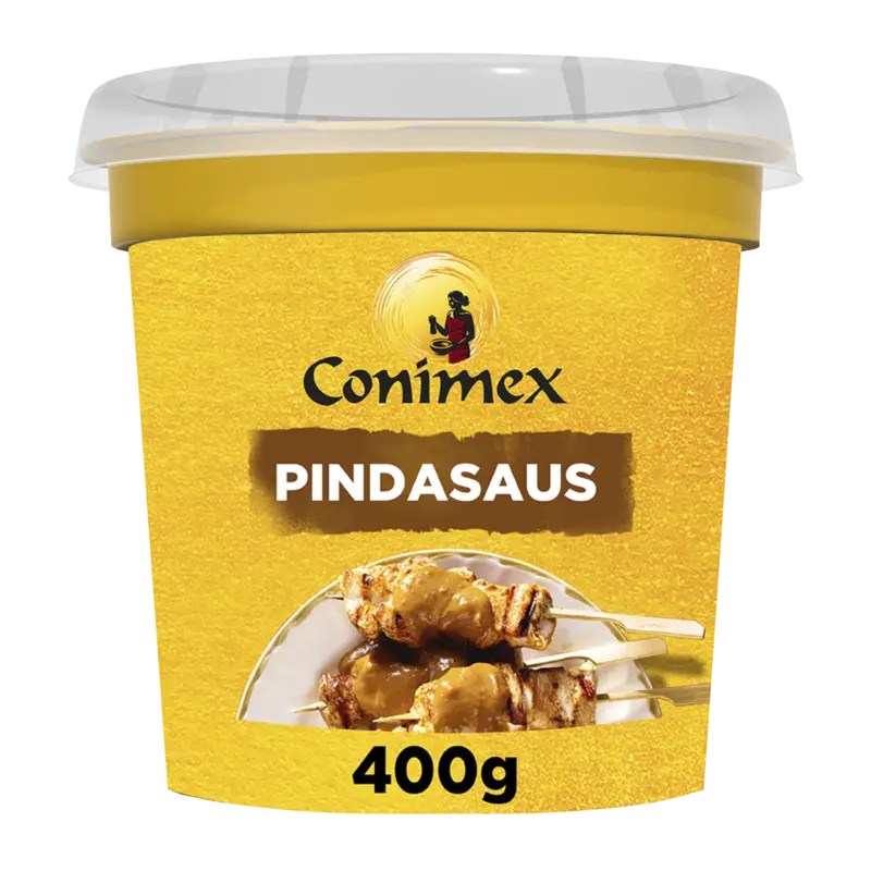 Milde pindasaus kant & klaar
