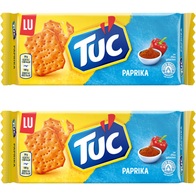 Een afbeelding van Tuc Paprika Crackers 2-pack