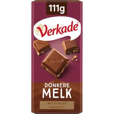 pdp-image-Verkade Tablet donkere melk amandel
