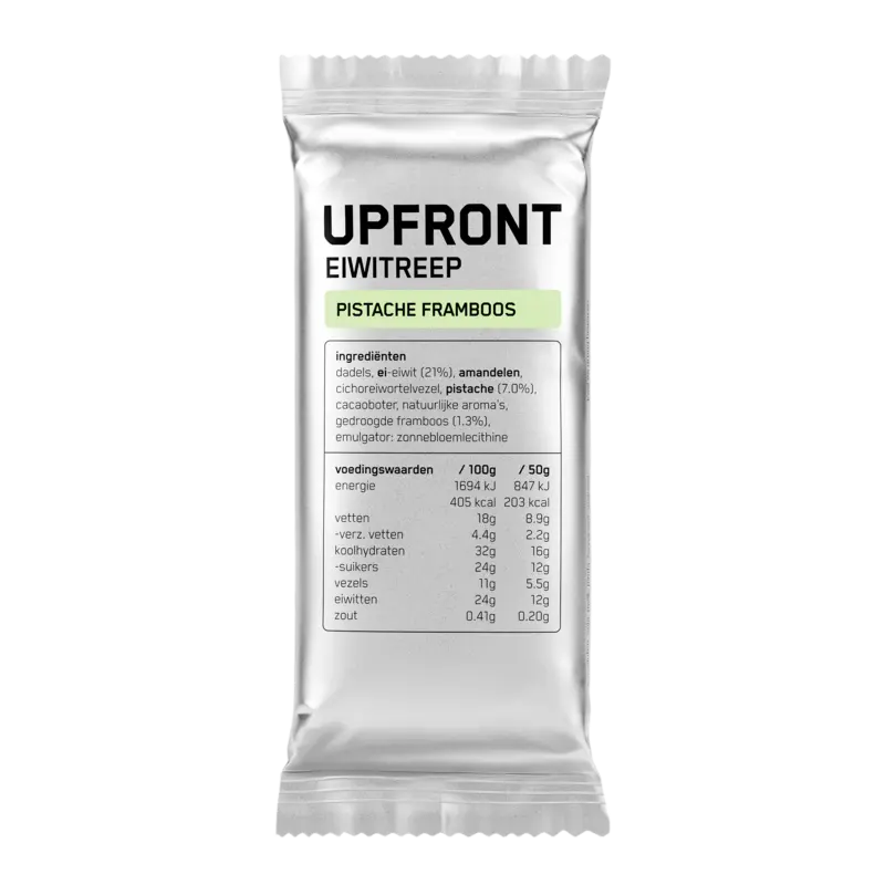 Upfront Eiwitreep pistache framboos