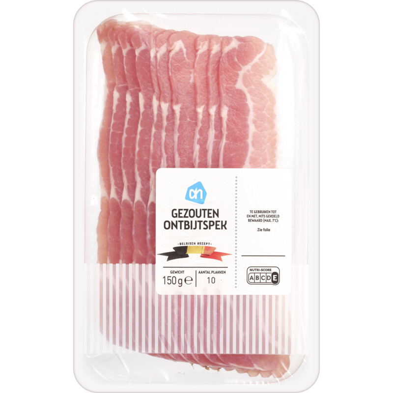 Een afbeelding van AH Gezouten ontbijtspek bel