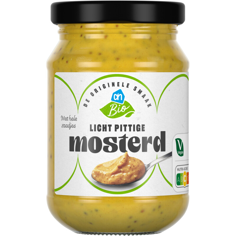 Een afbeelding van AH Biologisch Licht pittige mosterd
