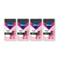 Libresse Dailies black inlegkruisjes 4-pack