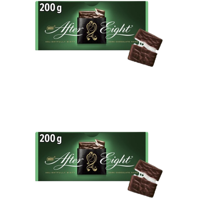 Een afbeelding van Nestlé After eight mint chocolate thins 2-pack