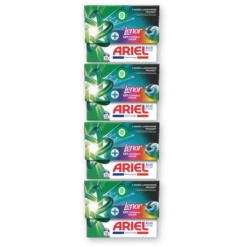 Ariel 4in1 pods+ unstop wasmiddelcap 4-pack