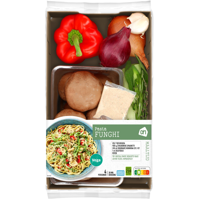Een afbeelding van AH Pasta funghi verspakket