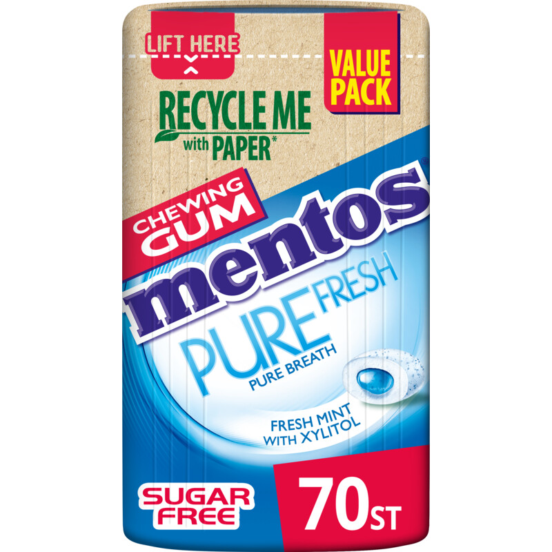 Een afbeelding van Mentos Gum Pure fresh freshmint