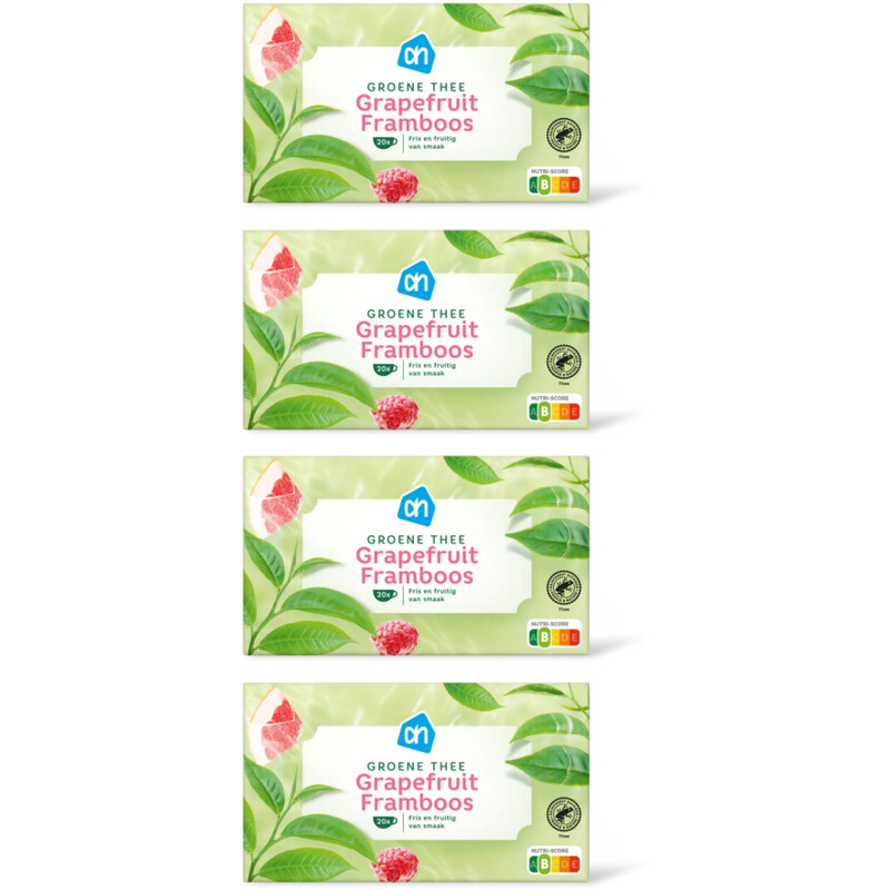 AH Groene thee grapefruit framboos 4-pack