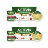 Activia Yoghurt vezels rode vruchten 4pck 2-pack