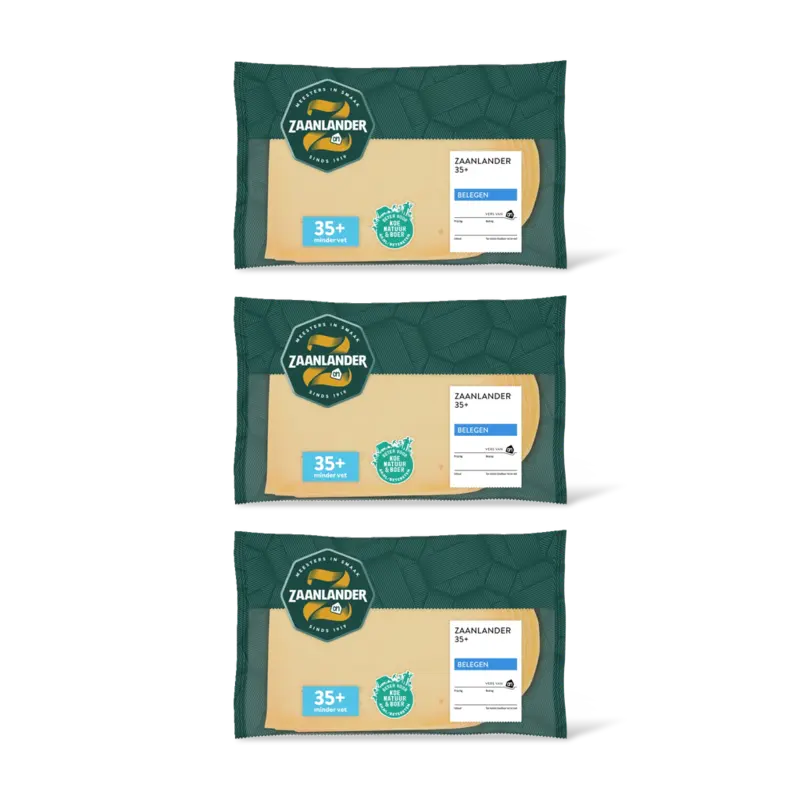 AH Zaanlander Belegen 35+ plakken 3-pack