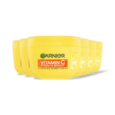 pdp-image-Garnier Vit c fresh/bright sorbet cream 6pk