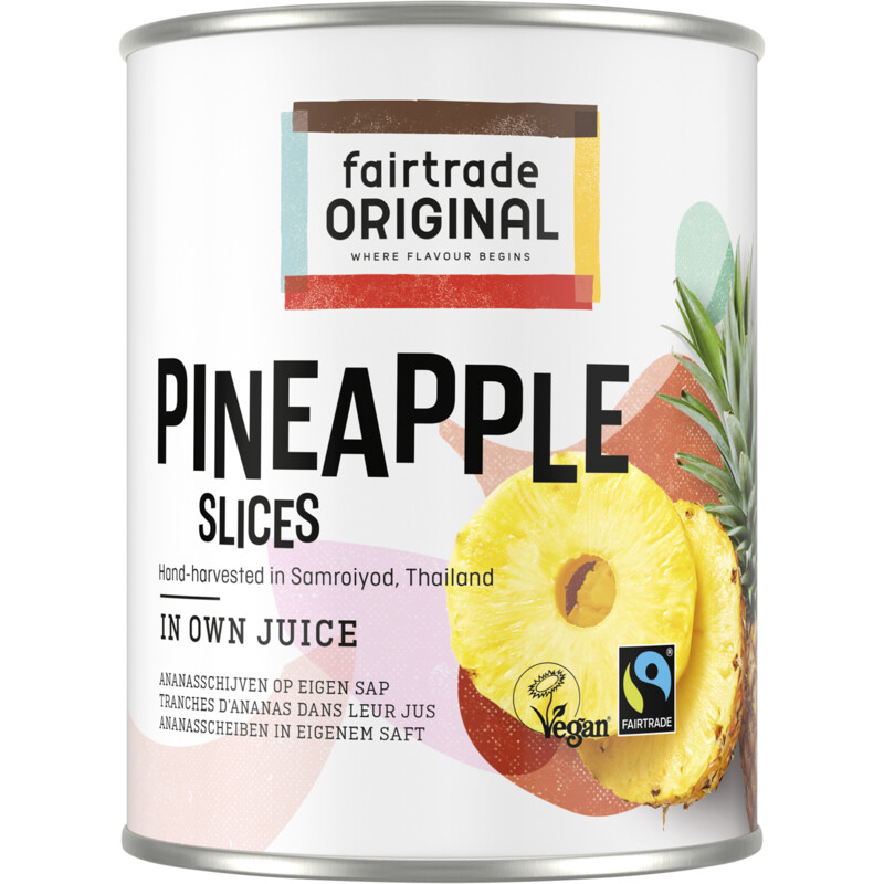 Fairtrade Original Ananas schijven op sap