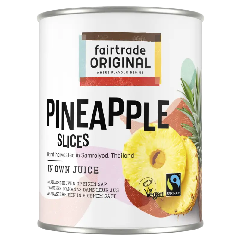 Fairtrade Original Ananas schijven op sap