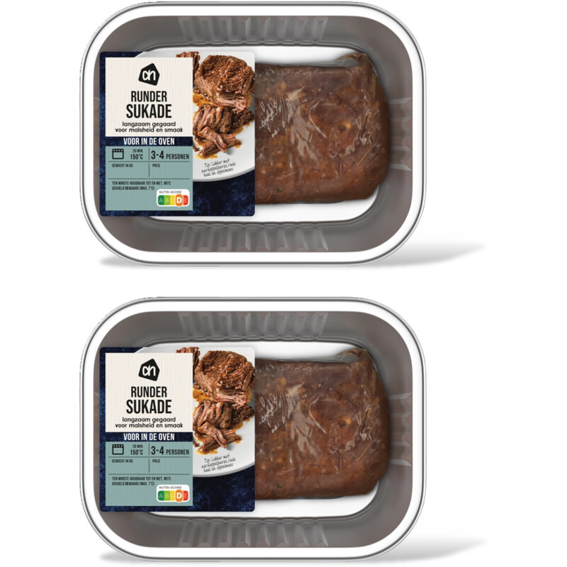 AH Voor in de oven runder sukade 2-pack