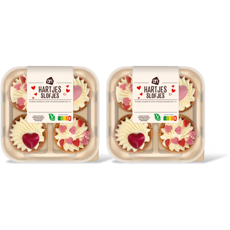 AH Hartjes slofjes 2-pack