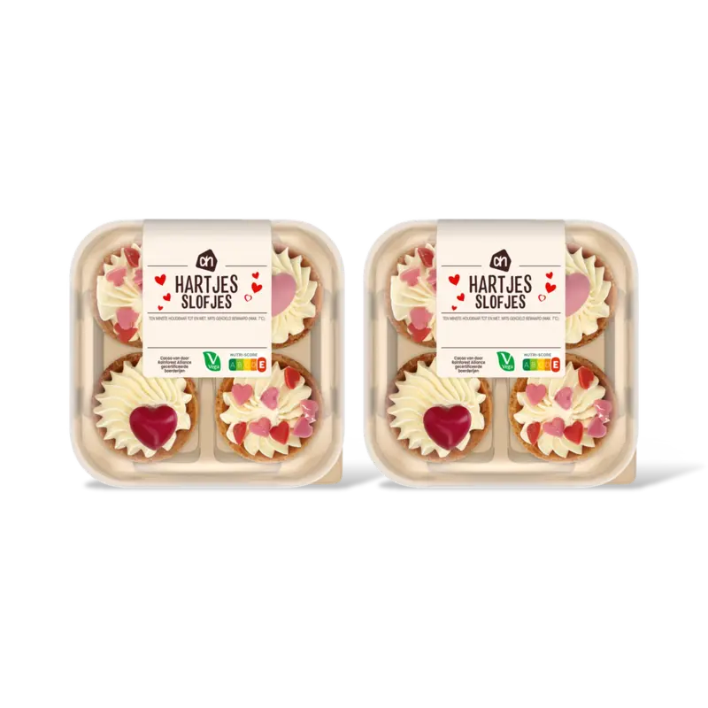 Hartjes slofjes 2-pack