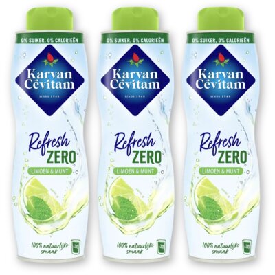 pdp-image-Karvan Cévitam Refresh Zero limoen & munt siroop 3-pack